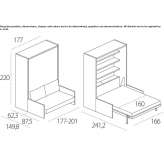 Rozkładana 2-osobowa sofa materiałowa Olesno