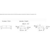 Sofa materiałowa segmentowa ze zdejmowanym pokrowcem Clion