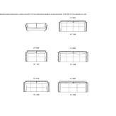 Sofa materiałowa 3-osobowa ze zdejmowanym pokrowcem Areosa