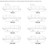 Sofa materiałowa segmentowa 3-osobowa Suffern