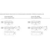 3-seater fabric sofa Havirov