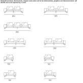 Sofa materiałowa 3-osobowa Piggott