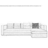 4-seater linen sofa Patroha