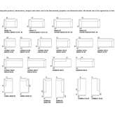 Sofa materiałowa segmentowa ze zdejmowanym pokrowcem Pourrain