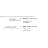 Sectional fabric sofa Gebiz