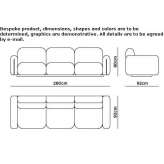 Skórzana sofa 3-osobowa Dieskau