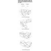 Modułowa sofa segmentowa z tkaniny Envermeu