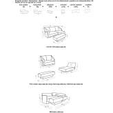 Modułowa 3-osobowa sofa materiałowa z szezlongiem Maricao