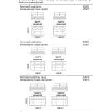 Segmentowa sofa materiałowa Deskati