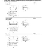 Sofa materiałowa 3-osobowa Lotzorai