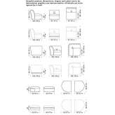 Modułowa 3-osobowa skórzana sofa Landenne