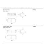 Sofa materiałowa 3-osobowa Whitwell