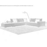 Corner sectional sofa in fabric Lisove