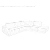 Narożna skórzana sofa Capriolo