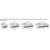 4-seater fabric sofa Osypenko