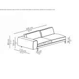 Narożna rozkładana sofa materiałowa ze zdejmowanym pokrowcem Kilkenny