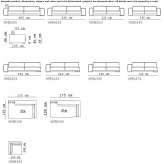 Sofa materiałowa 3-osobowa Jaciara