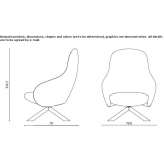 Fabric armchair with armrests Stock