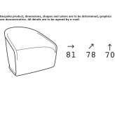 Plastic armchair in a modern style Gauting