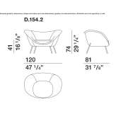 Armchair with armrests Adelanto