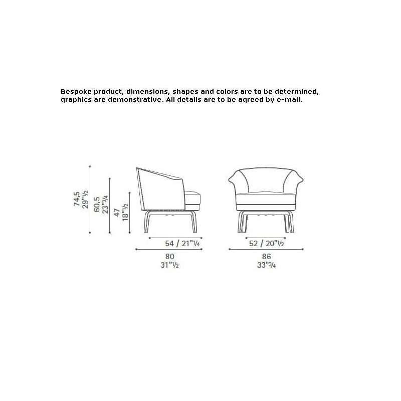 Leather armchair Eferding