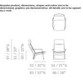 Upholstered armchair with headrest Eferding