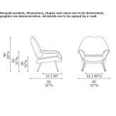 Fotel materiałowy z podłokietnikami Eferding