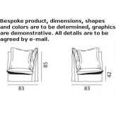 Corner modular fabric armchair Cavedine