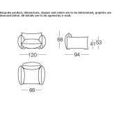 Armchair with armrests Sieu