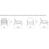 Leather armchair with armrests Valgioie