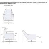 Obrotowy fotel relaksacyjny ze skóry z funkcjami silnikowymi Topusko
