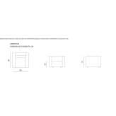 Armchair with armrests Cerasu