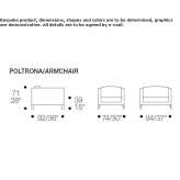 Fotel tapicerowany z podłokietnikami Bribir