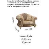 Armchair with armrests Akron