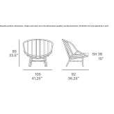 Rattan chair with integrated cushion Wahl