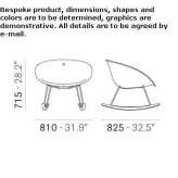 Technopolymer rocking chair Rupea