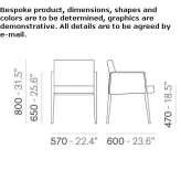 Armchair with armrests Bagaciu