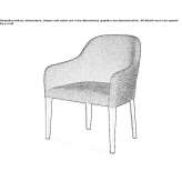 Fotel materiałowy z podłokietnikami Tuusula