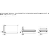 Fabric lounger with a removable cover Frutigen
