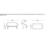 Small fabric sofa Oceano