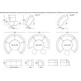 Contract bench with high backrest Veigy