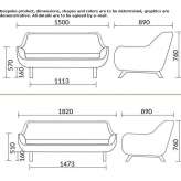 Small fabric sofa Ceica