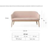 Small fabric sofa Norkino