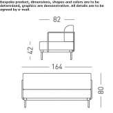 Small fabric sofa Nordholz