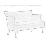 Small fabric sofa Buxted