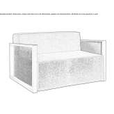 Small fabric sofa Westheim