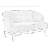 Small fabric sofa Albert