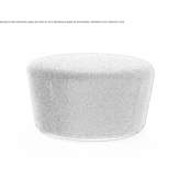 Round fabric pouffe Antunez