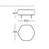 Acrylic pouf Cache