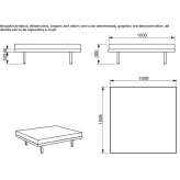 Modułowa kwadratowa pufa QM Foam Diseroed